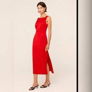 Chic Red Sleeveless Wedding Dress